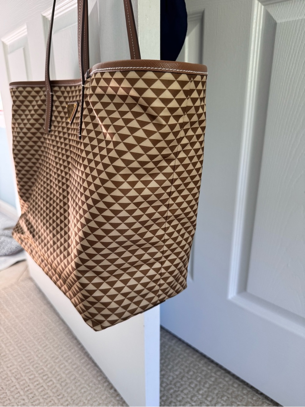 Prada Printed Nylon Tote Like New - Picture 2 of 15